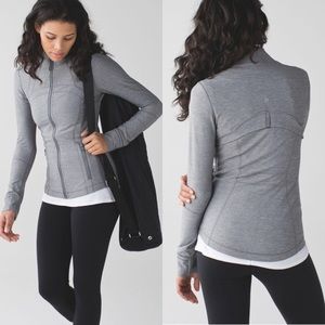 Lululemon Heather Grey Brushed Define Jacket